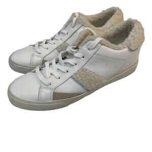 Marc Fisher Women's Sz 9 Mello Faux Fur Lined Sneakers White Cream Sherpa